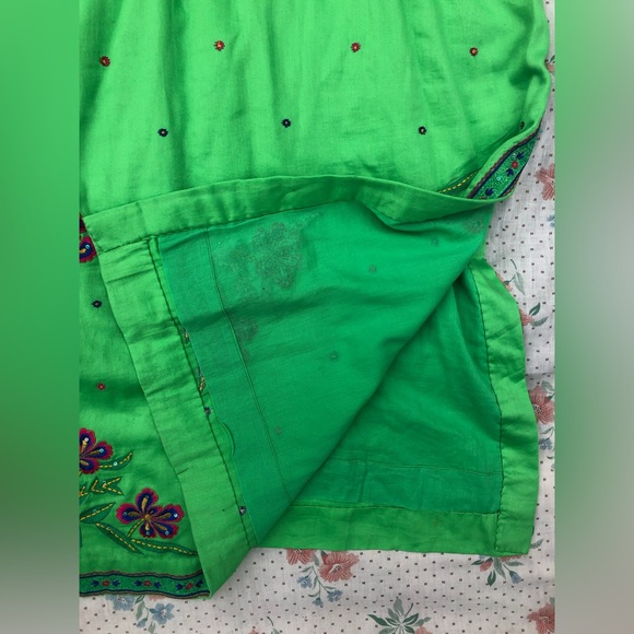 Bohemian Embroidered Sequin Floral Tunic Dress Beach Cover - Picture 12 of 15